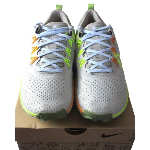 Nike Men's React Pegasus Trail 4 Iron Ore Volt Green Running Shoes Sizes NEW - Picture 3 of 5